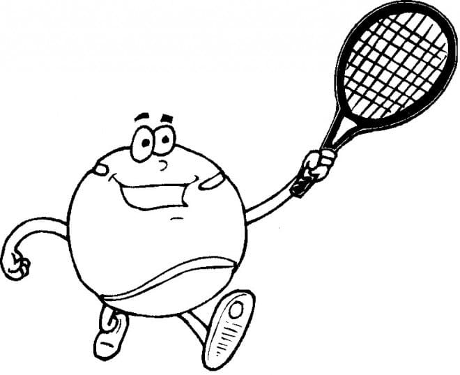 Tennis Pour Enfants coloring page