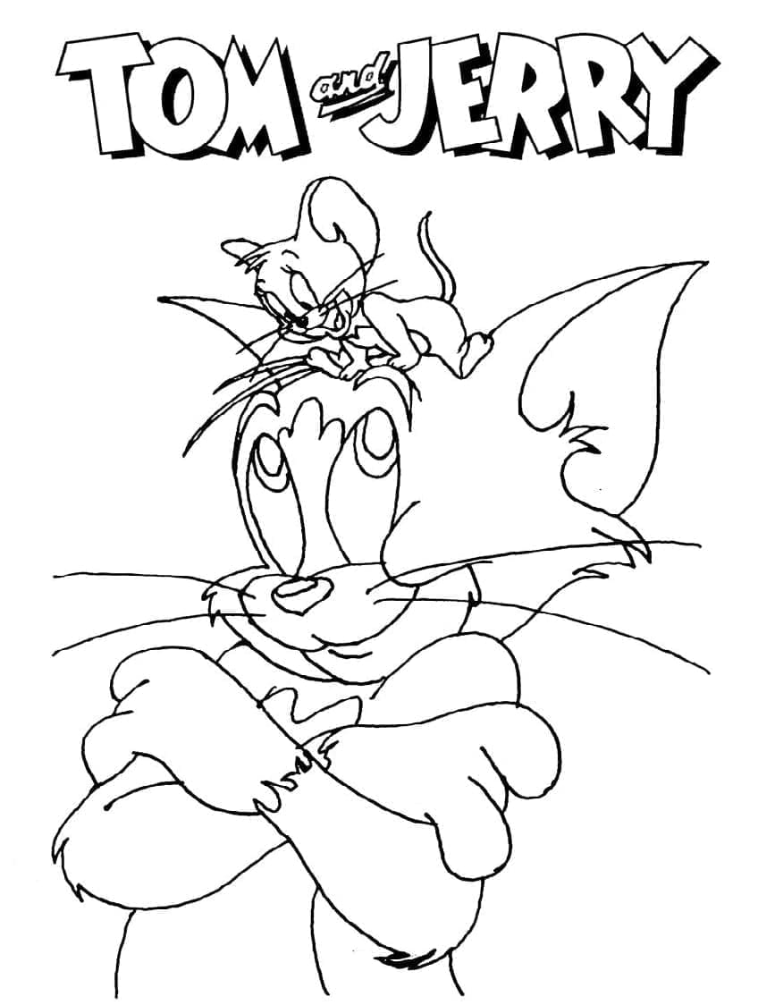 Coloriage Tom et Jerry