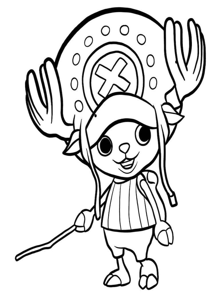 Tony Tony Chopper de Anime One Piece coloring page