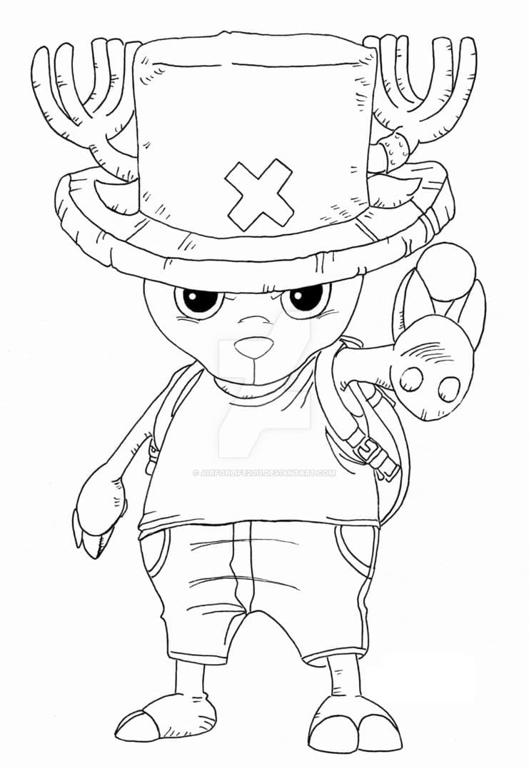 Tony Tony Chopper de One Piece coloring page