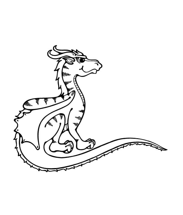 Un Dragon Mignon coloring page