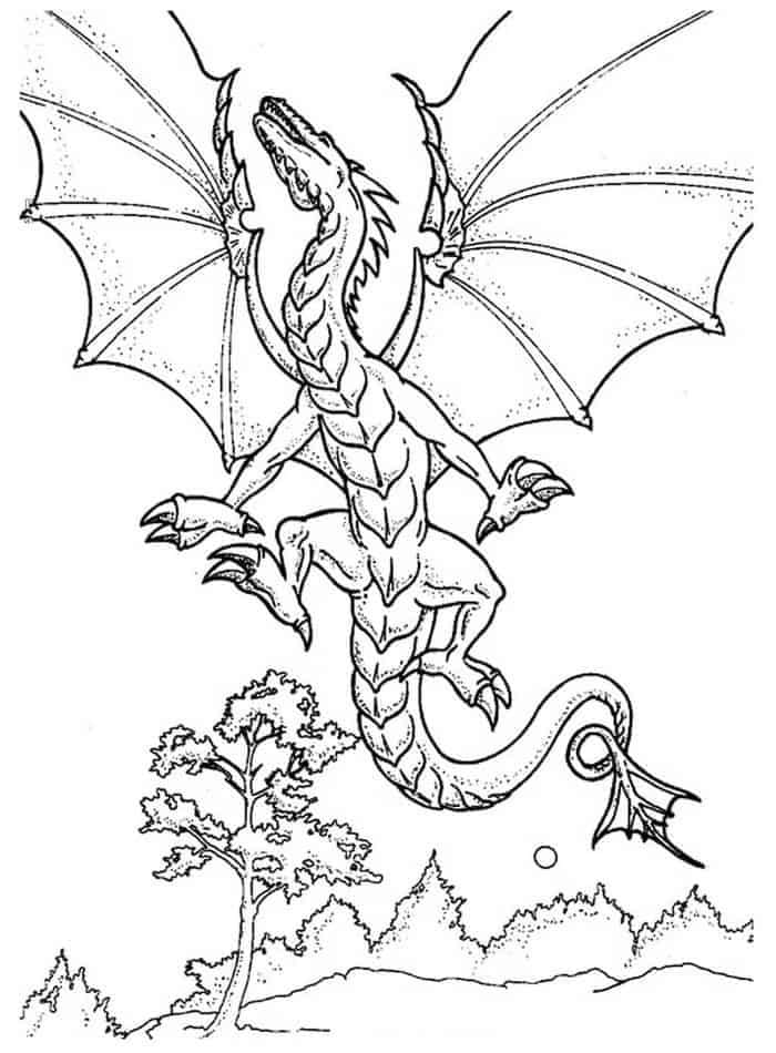 Un Dragon Normal coloring page