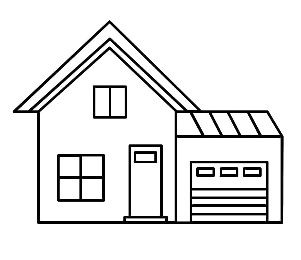 Une Maison Facile coloring page