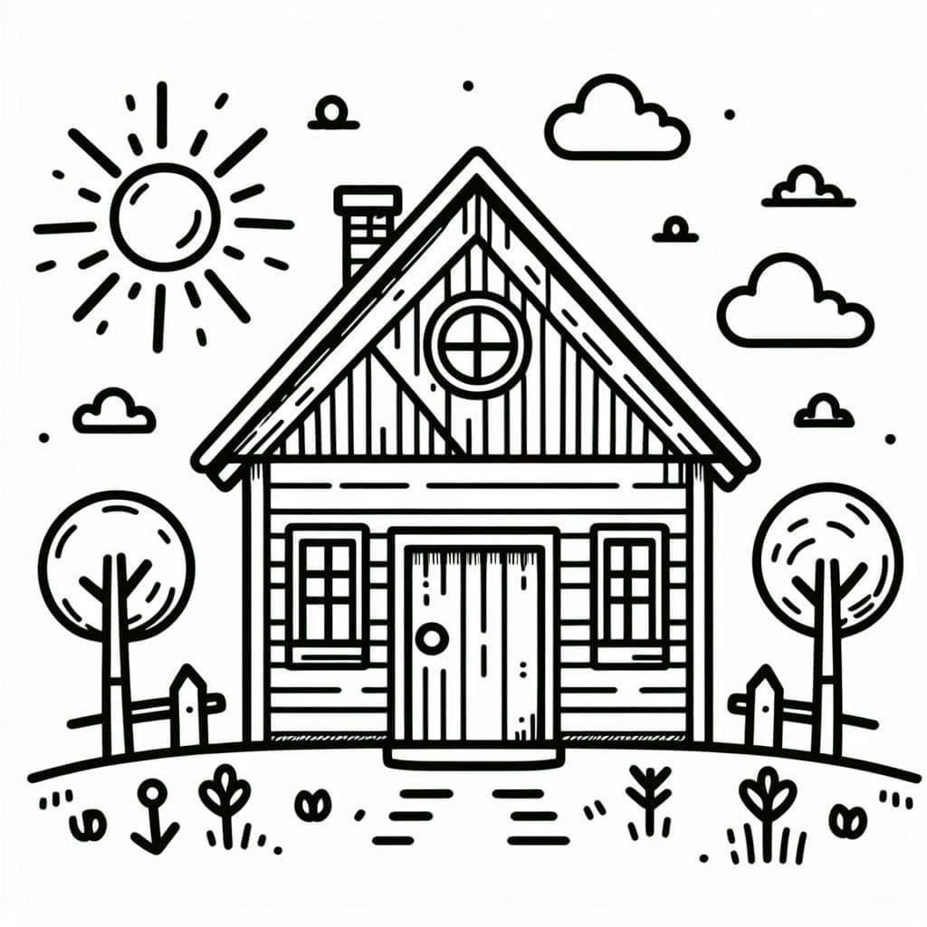 Une Maison Parfaite coloring page