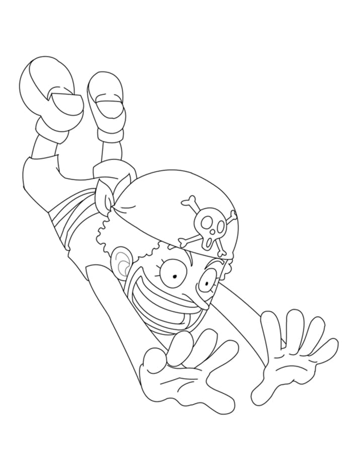 Usopp dans One Piece coloring page