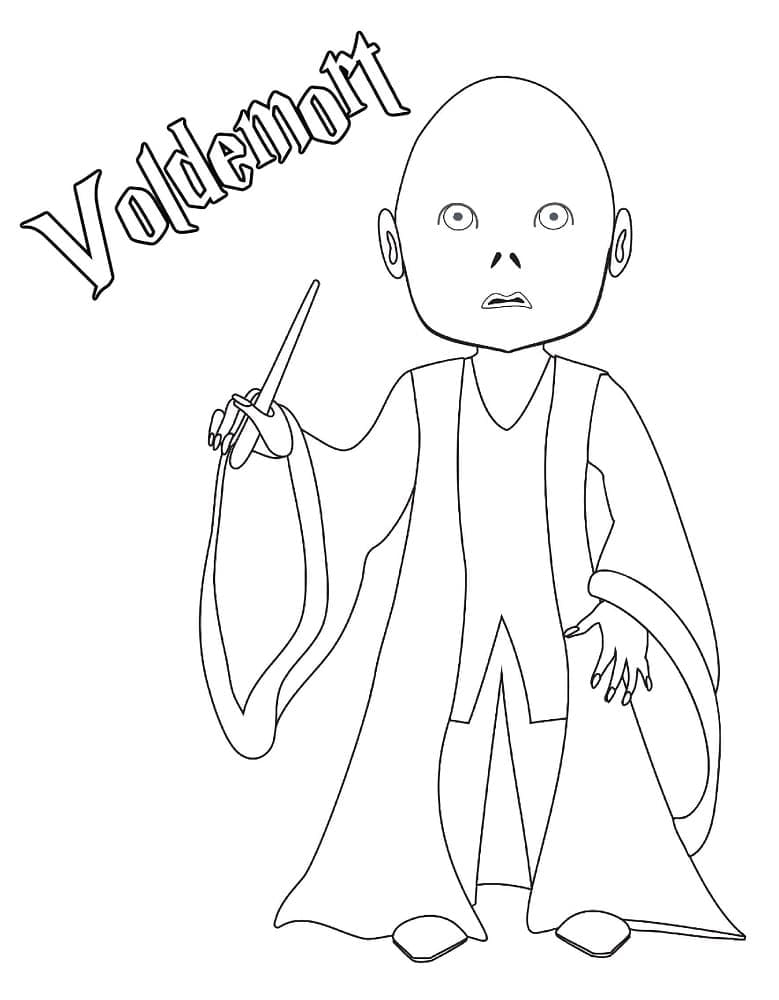 Voldemort coloring page