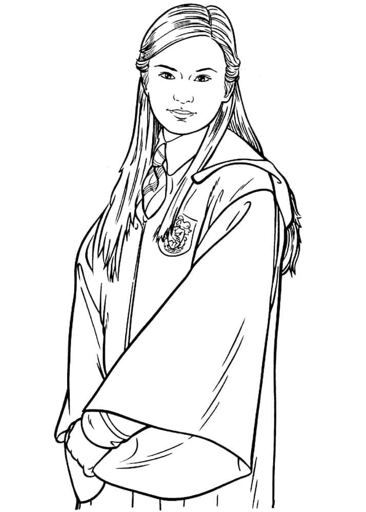 Zhou Chang de Harry Potter coloring page