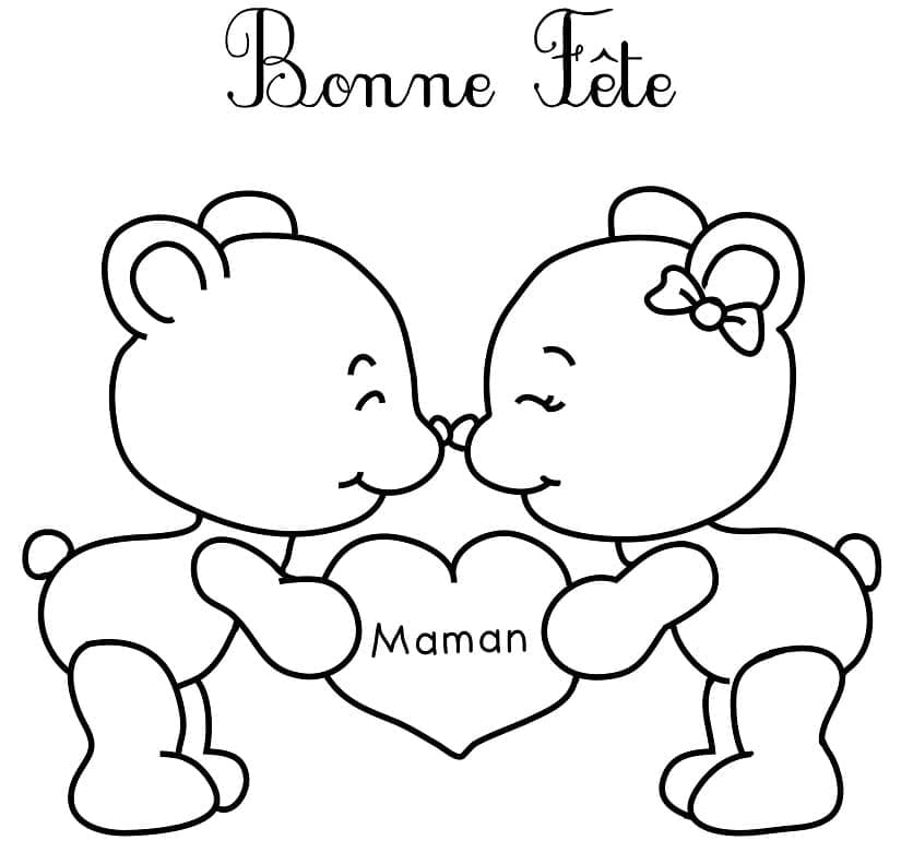 Bonne Fête Maman 10 coloring page