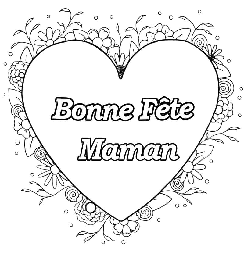 Bonne Fête Maman 15 coloring page