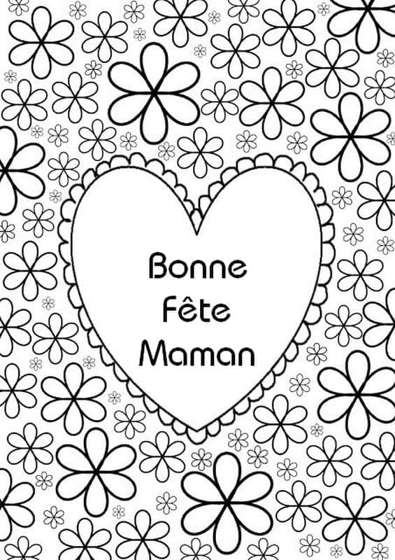 Bonne Fête Maman 18 coloring page