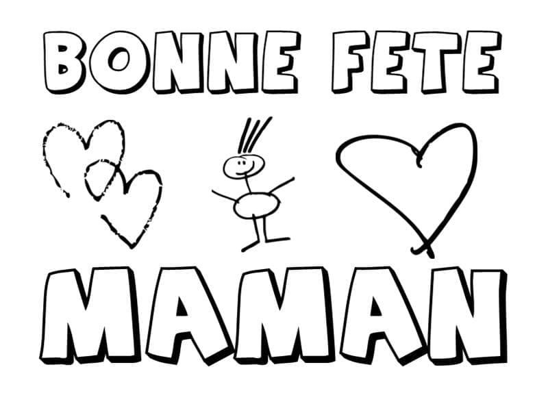 Bonne Fête Maman 19 coloring page