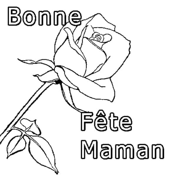 Bonne Fête Maman 2 coloring page