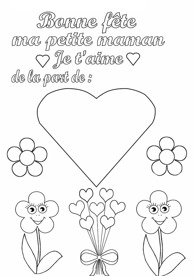 Bonne Fête Maman 20 coloring page