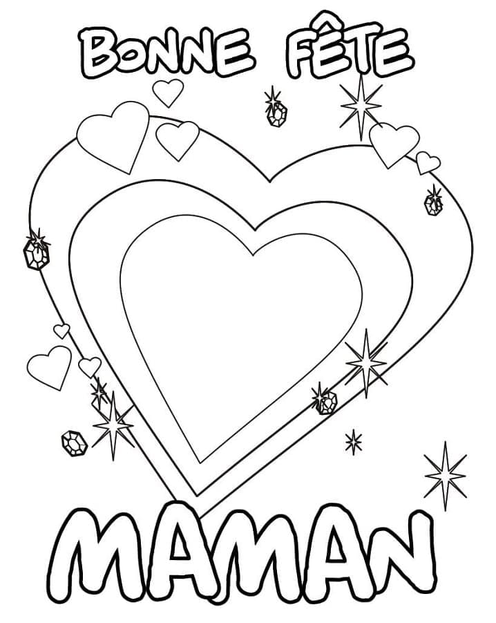 Bonne Fête Maman 6 coloring page