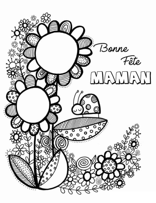 Bonne Fête Maman 8 coloring page