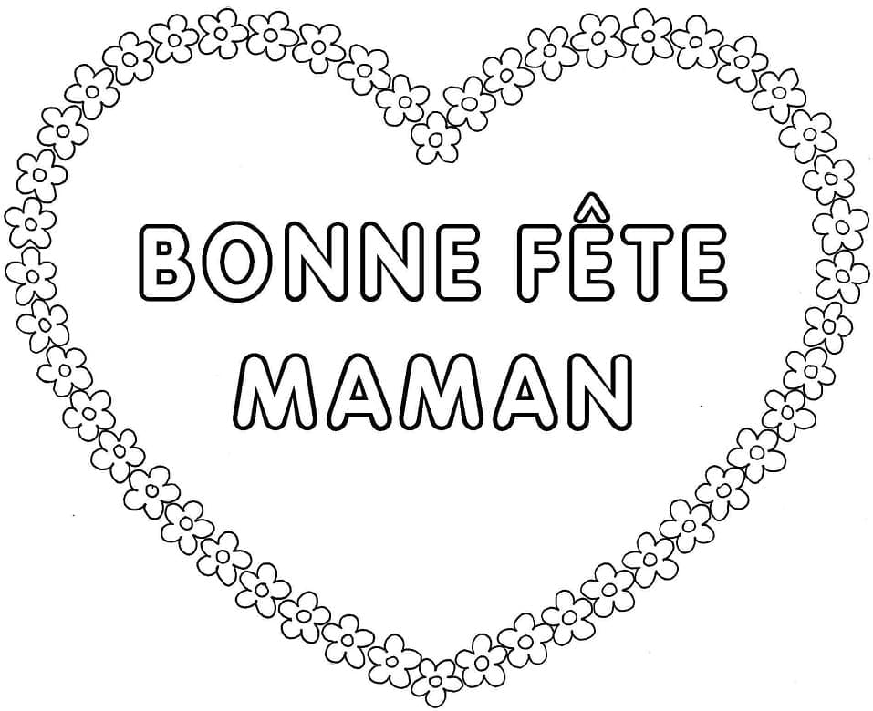 Bonne Fête Maman 9 coloring page