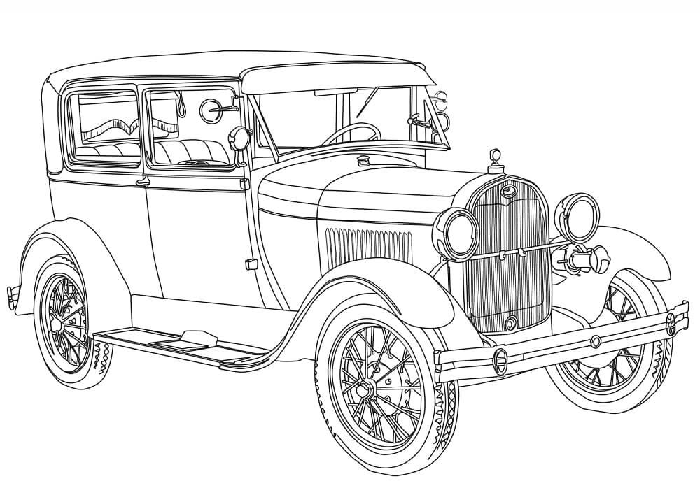 Coloriage 1928 Ford Model A