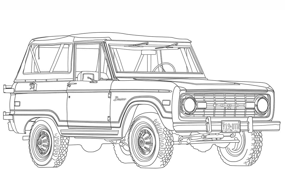 Coloriage 1966 Ford Bronco