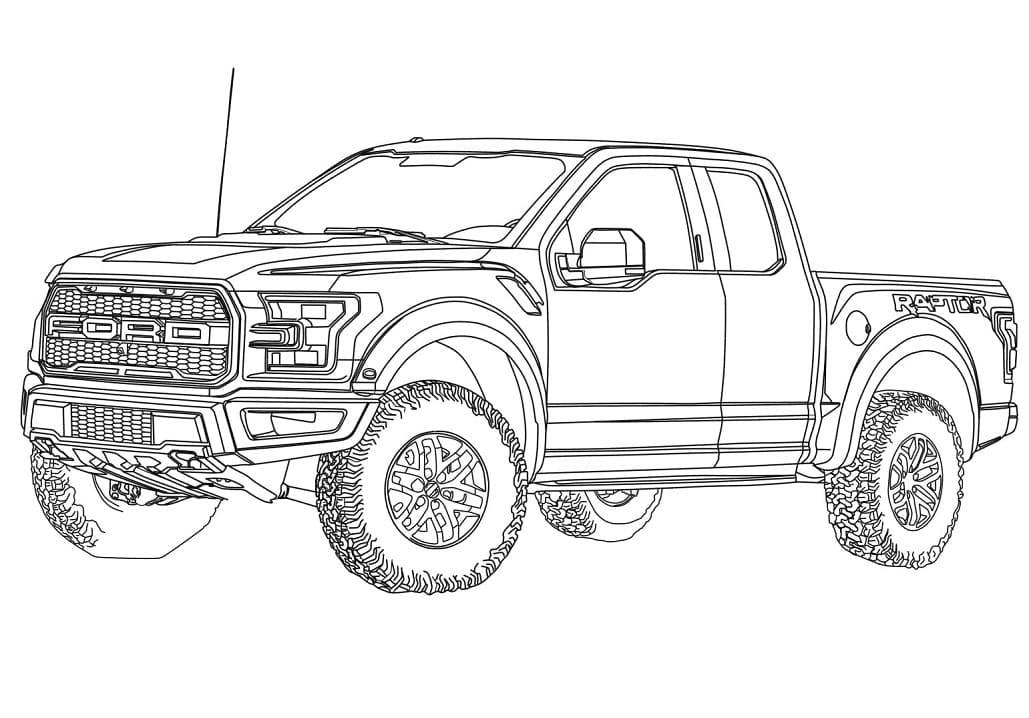 Coloriage 2017 Ford F 150 Raptor