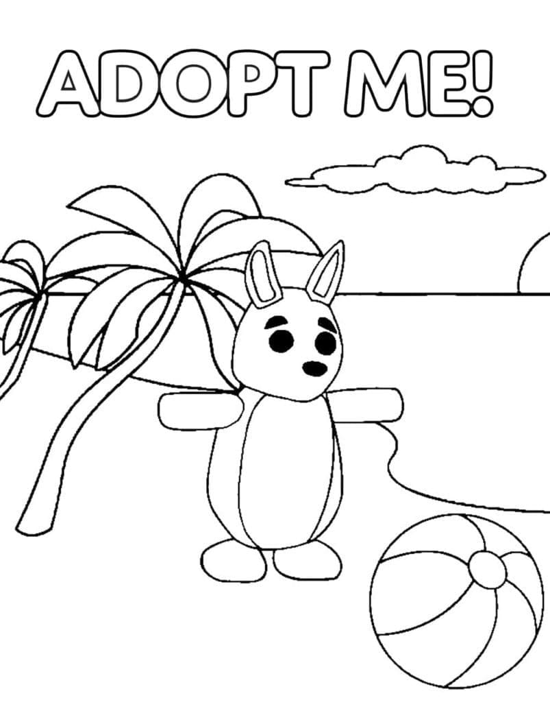 Adopt Me 1 coloring page