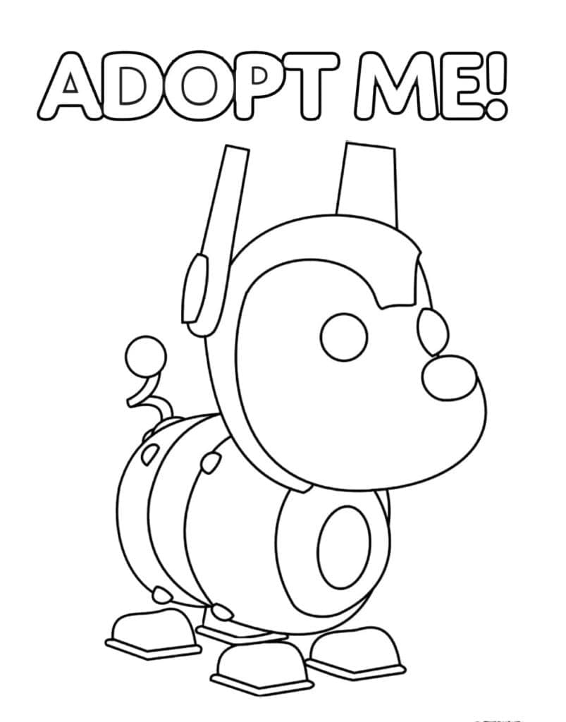 Adopt Me 4 coloring page