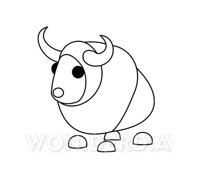 Adopt Me Buffle coloring page