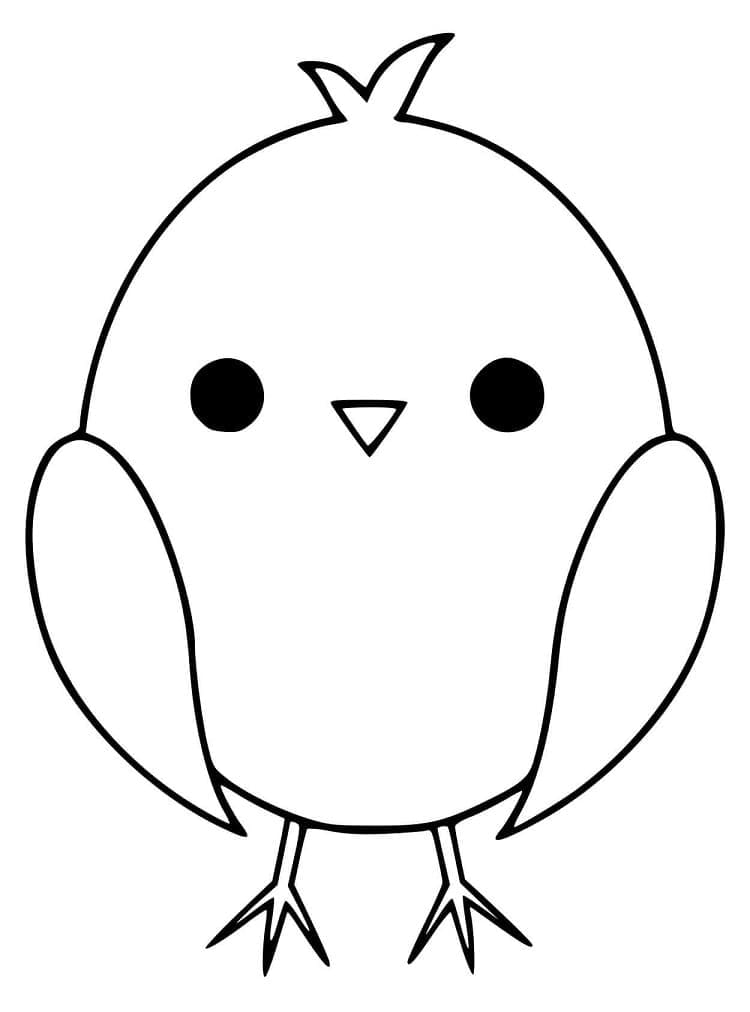 Adorable Oiseau coloring page