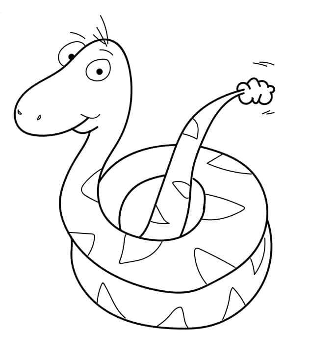 Adorable Serpent coloring page