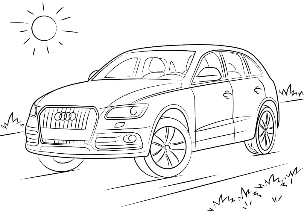 Audi Q5 coloring page