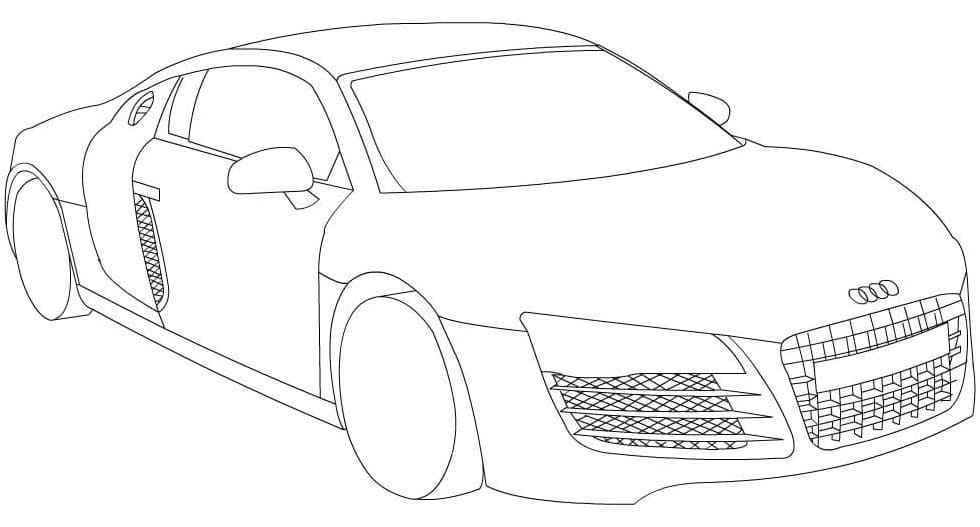Coloriage Audi R8
