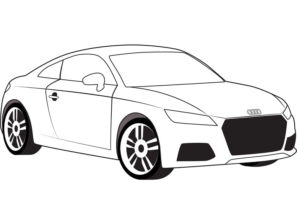 Audi TT coloring page