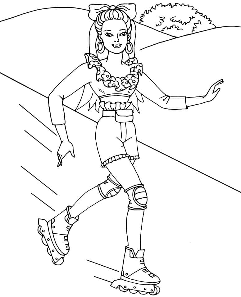 Barbie 2 coloring page