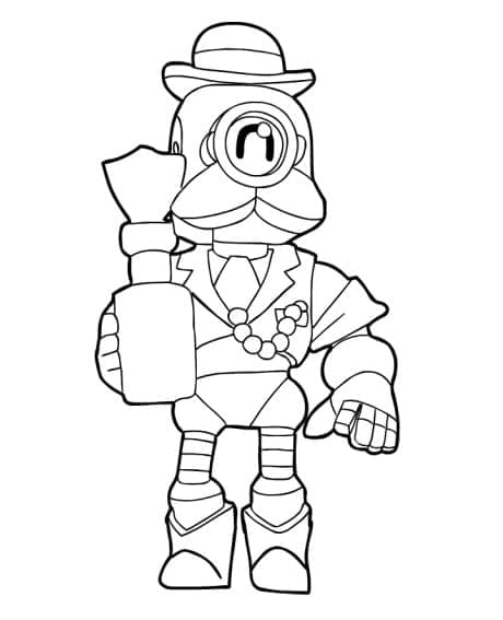 Coloriage Barley dans Brawl Stars