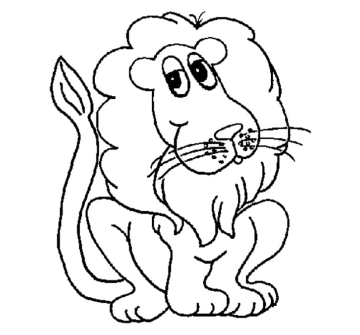 Beau Lion coloring page