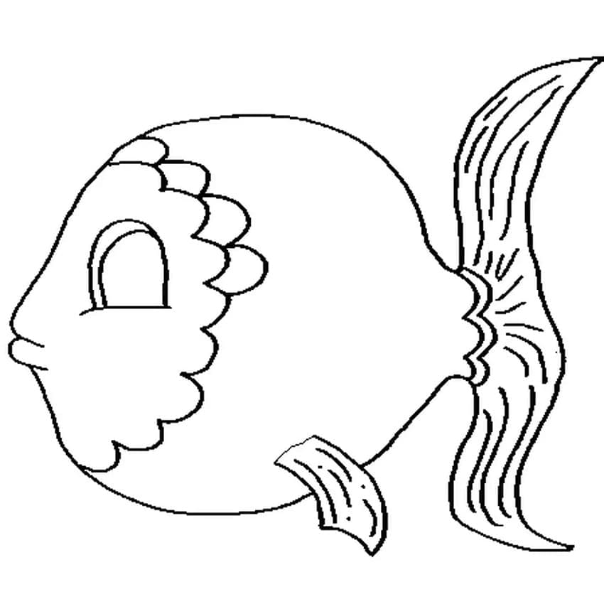 Beau Poisson coloring page