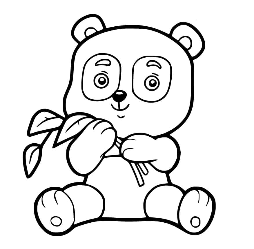 Bébé Panda coloring page