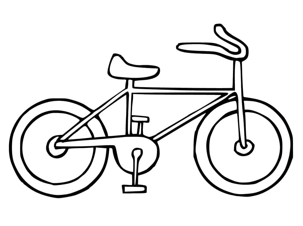 Bicyclette coloring page