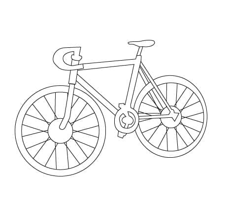 Bon Vélo coloring page