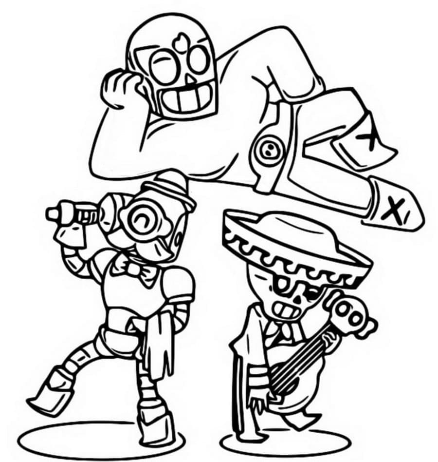 Coloriage Leon Brawl Stars T l charger Et Imprimer Gratuit Sur 