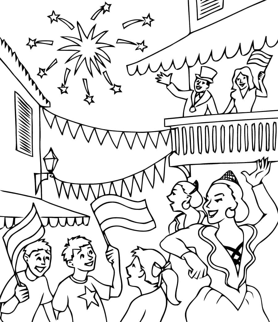 Carnaval 2 coloring page