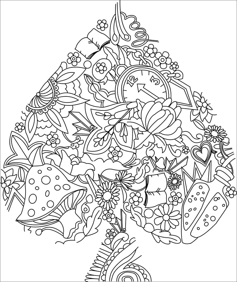 Carte Zentangle Pour Les Enfants coloring page