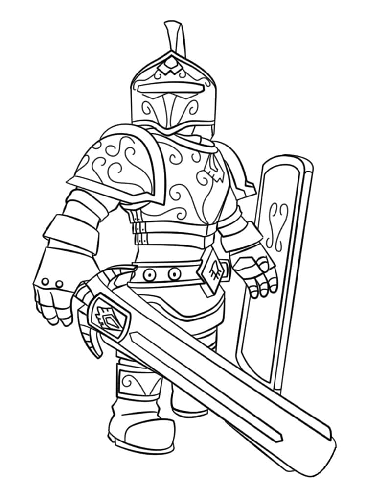 Chevalier Roblox coloring page