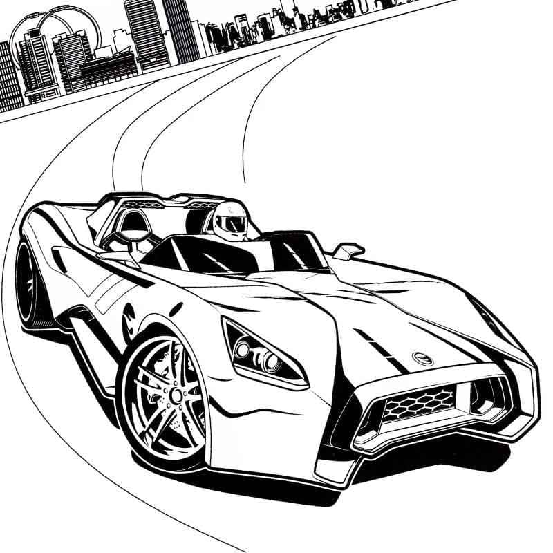 Dessin De Conduire Une Lamborghini coloring page