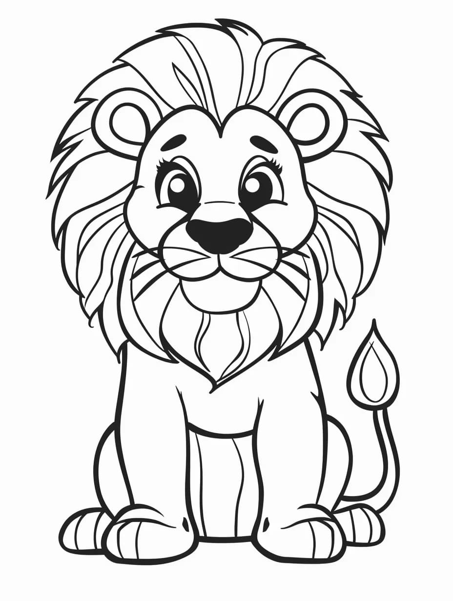 Dessin de Lion coloring page