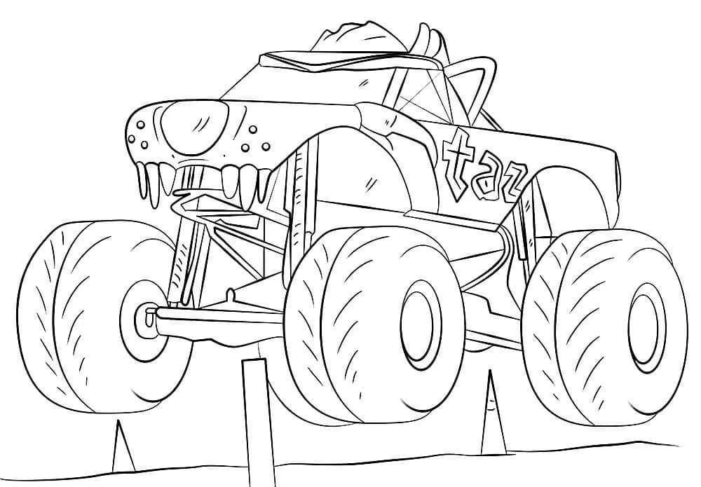 Dessin De Monster Truck Basique coloring page