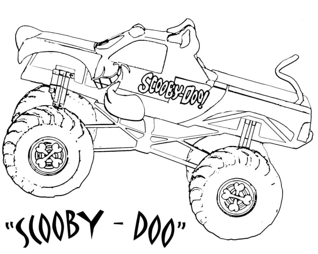 Dessin De Monster Truck Facile coloring page