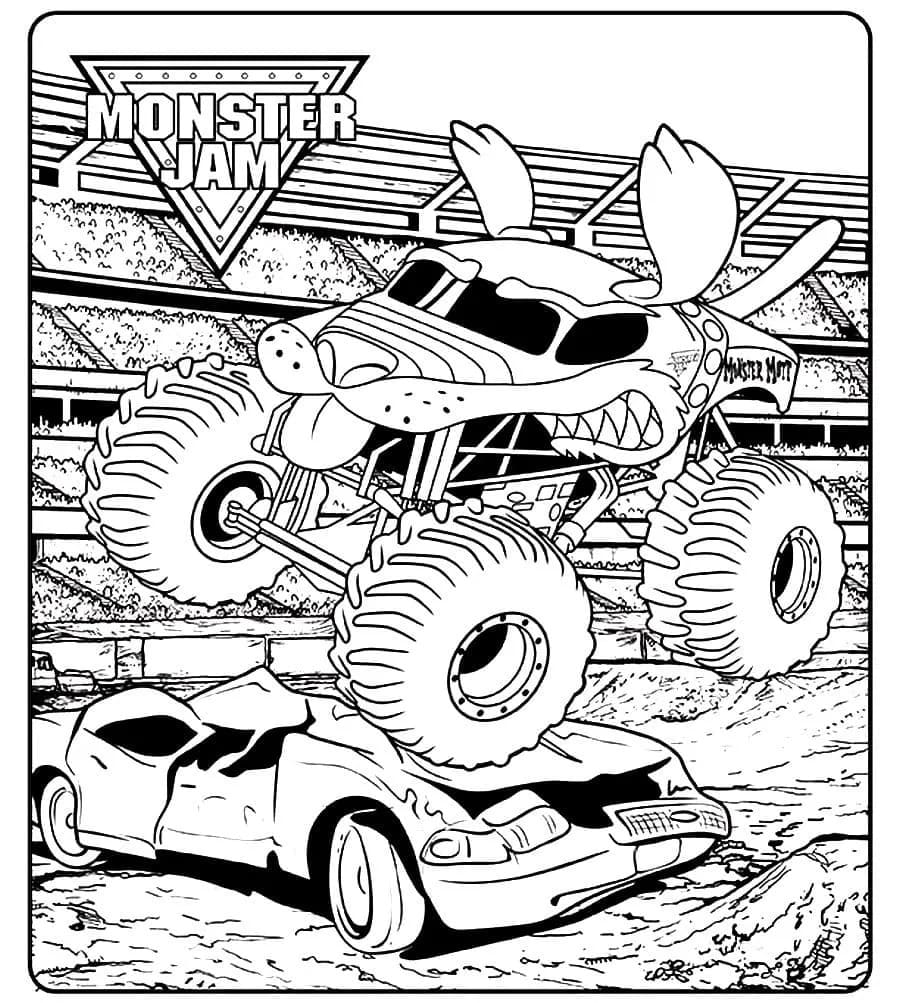 Dessin De Monster Truck Gratuit coloring page