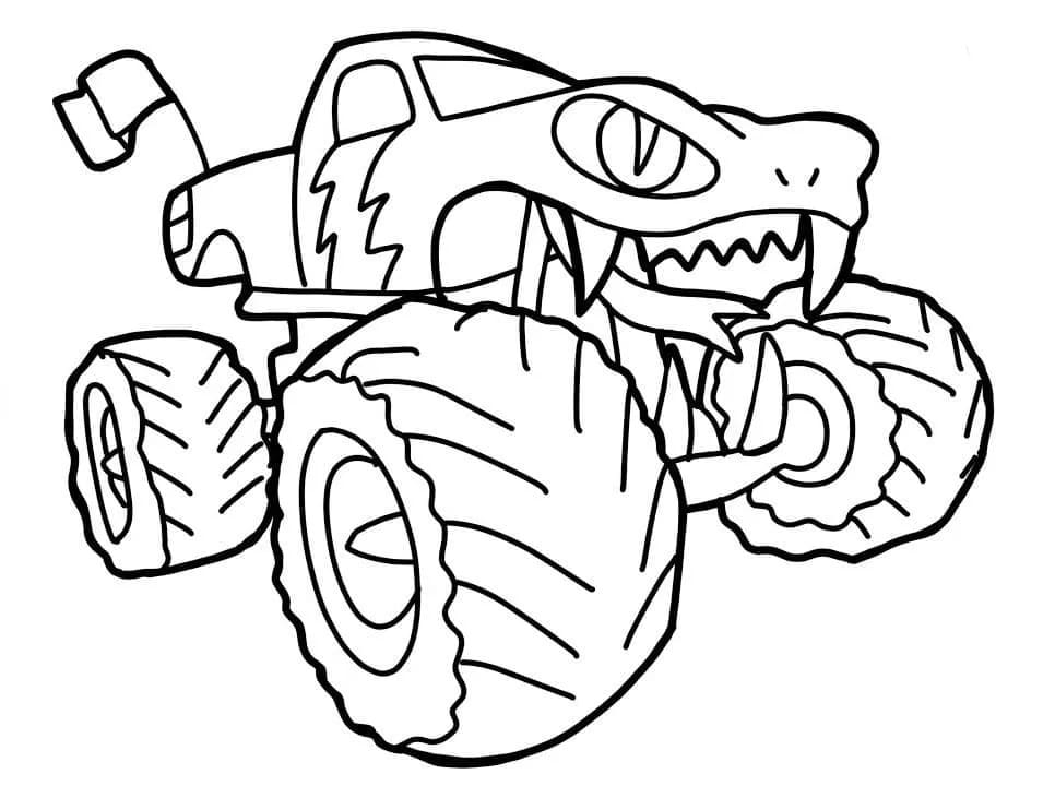 Dessin De Monster Truck Pour Enfants coloring page