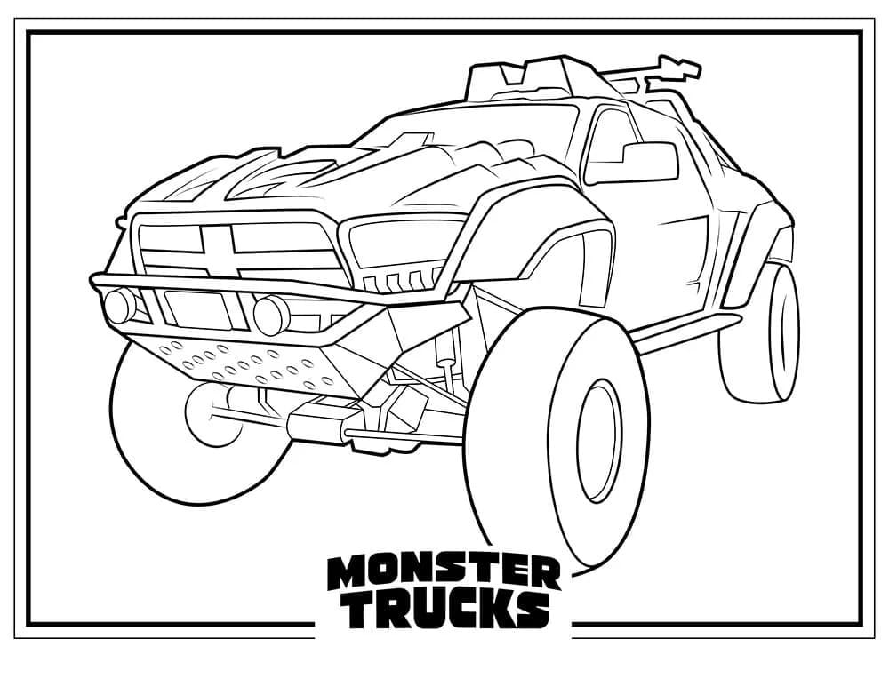 Dessin De Monster Truck Pour Les Enfants coloring page