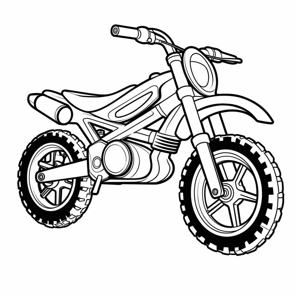 Dessin De Moto Basique coloring page